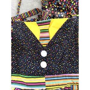 Handmade apron colorful  ruffles